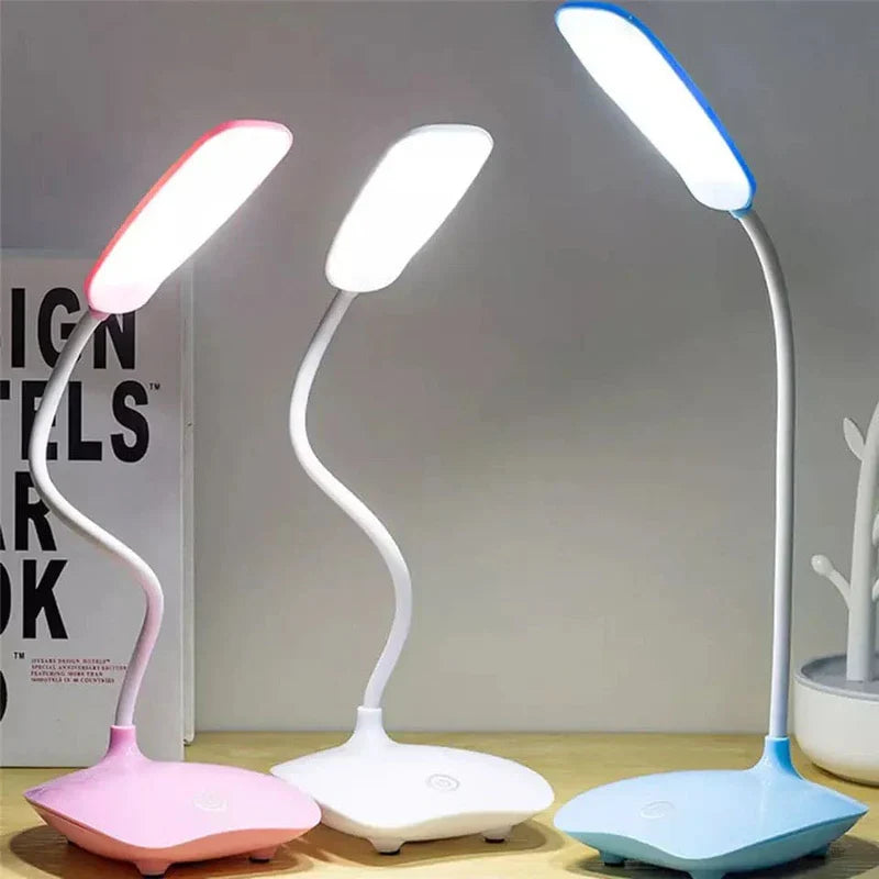LED Touch Control Bedside Lamp – 3 Brightness Modes | USB Rechargeable | Eye Care Night Light