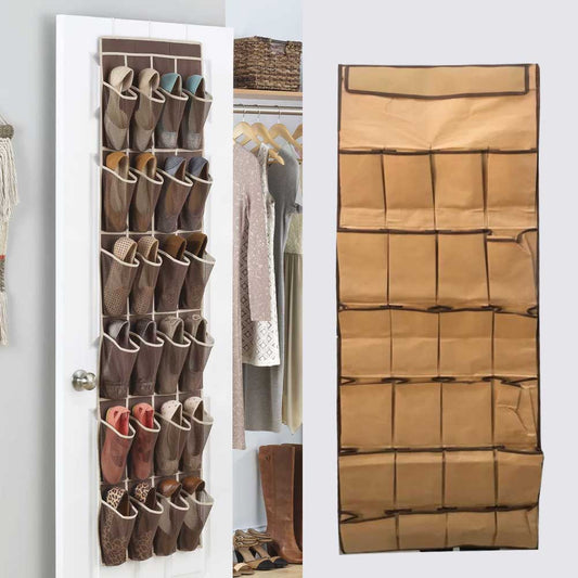 Multi-Pocket Over-Door Hanging Organizer | 24 Pockets
