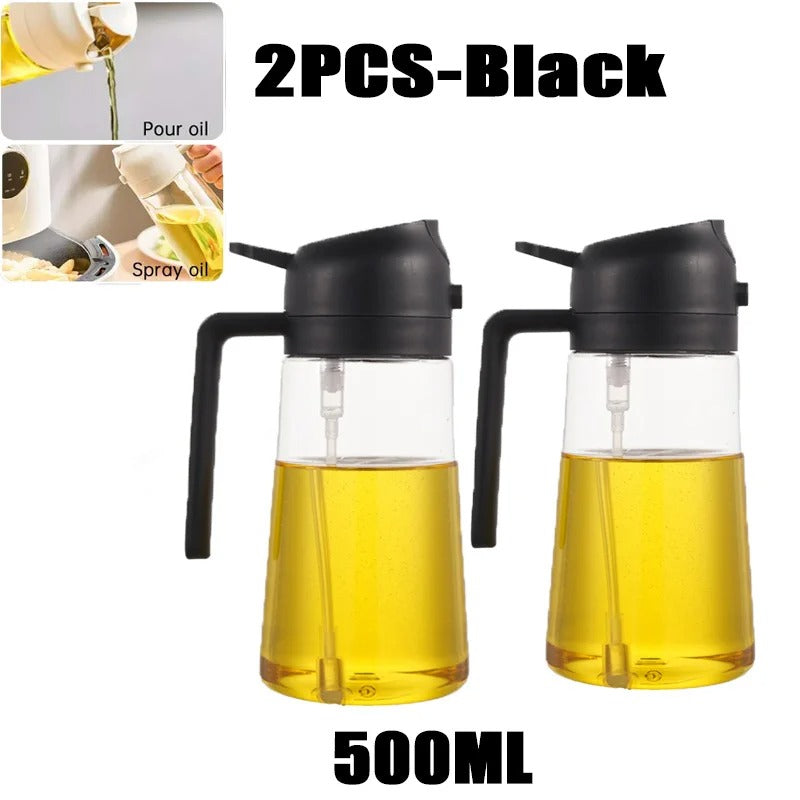 2-in-1 Oil Spray Bottle & Brush | 200/300/500ml