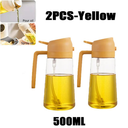 2-in-1 Oil Spray Bottle & Brush | 200/300/500ml
