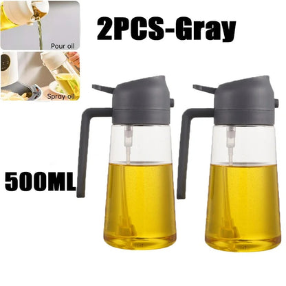 2-in-1 Oil Spray Bottle & Brush | 200/300/500ml