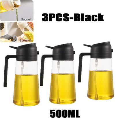 2-in-1 Oil Spray Bottle & Brush | 200/300/500ml