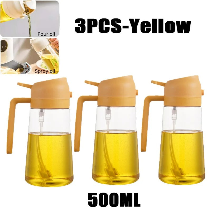 2-in-1 Oil Spray Bottle & Brush | 200/300/500ml