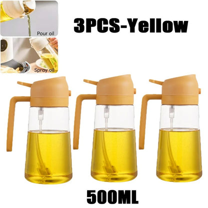 2-in-1 Oil Spray Bottle & Brush | 200/300/500ml