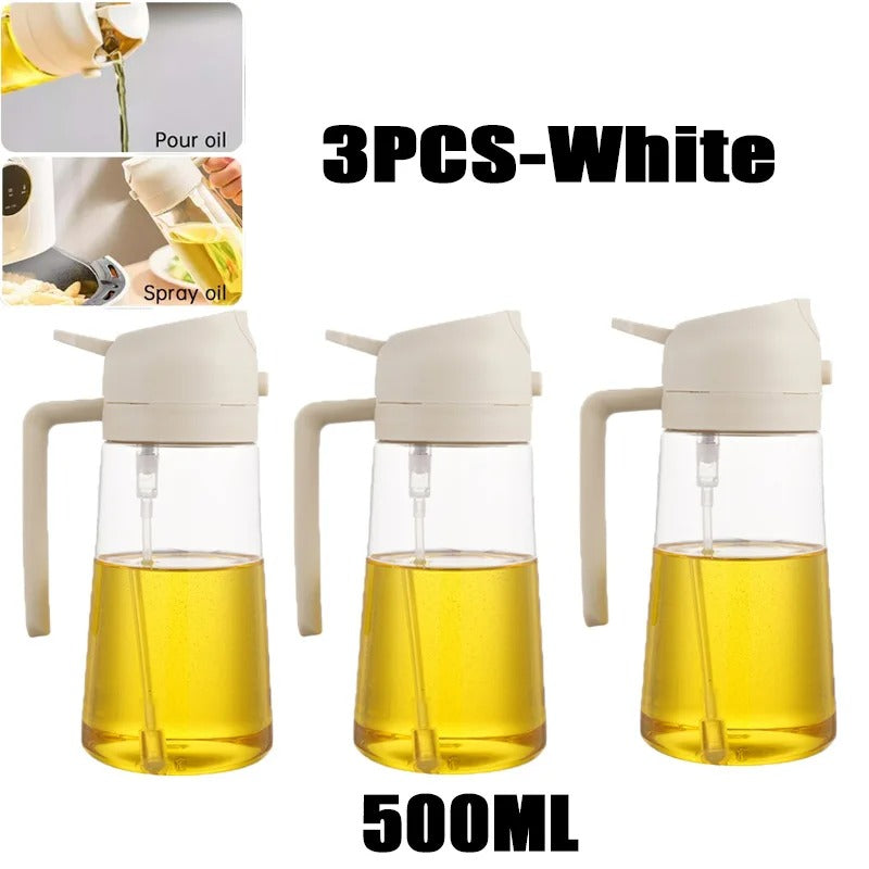 2-in-1 Oil Spray Bottle & Brush | 200/300/500ml