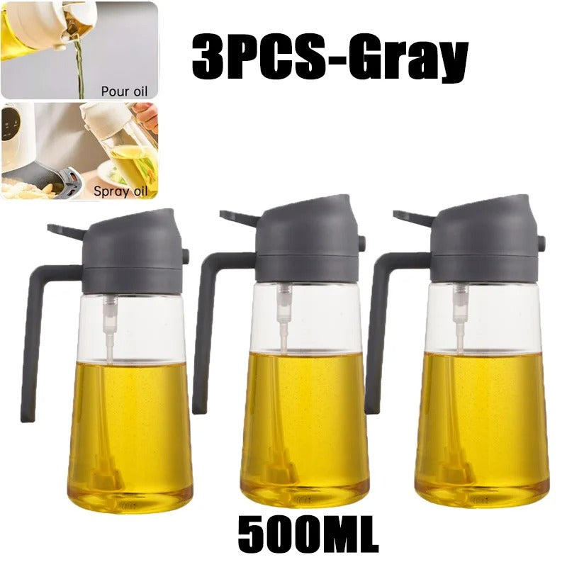 2-in-1 Oil Spray Bottle & Brush | 200/300/500ml