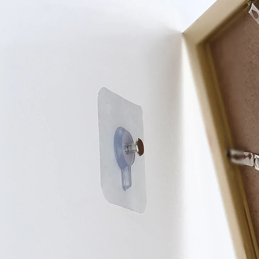 Strong Self-Adhesive Wall Hook – Transparent Multi-Purpose Hanger