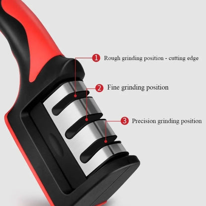 3-in-1 Knife Sharpener – Fast & Easy Blade Sharpening