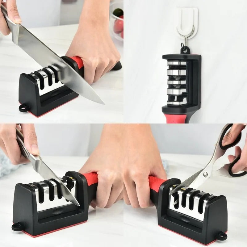3-in-1 Knife Sharpener – Fast & Easy Blade Sharpening