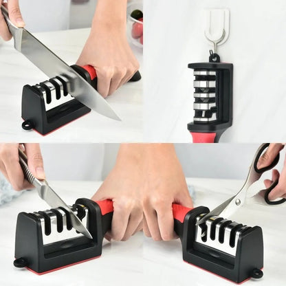 3-in-1 Knife Sharpener – Fast & Easy Blade Sharpening