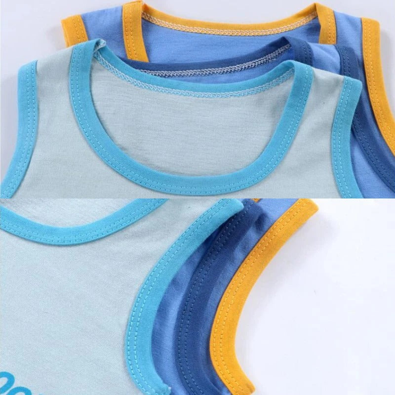 Cartoon Lion Kids 2-Piece Summer Set – Vest & Shorts