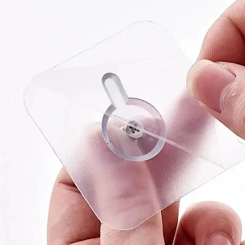 Strong Self-Adhesive Wall Hook – Transparent Multi-Purpose Hanger